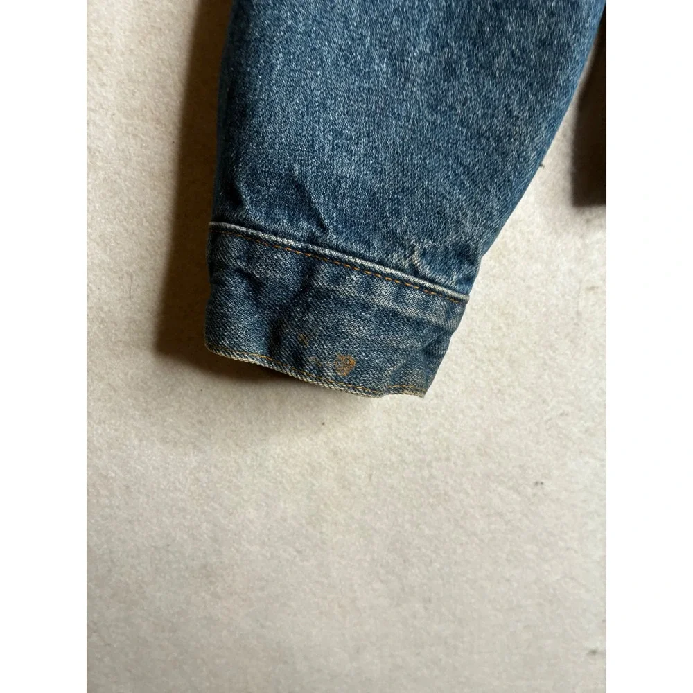 Vintage Levis‎ 70506-0316 Blanket Lined Denim Trucker Jacket Made in USA Mens 42 - Picture 4 of 13